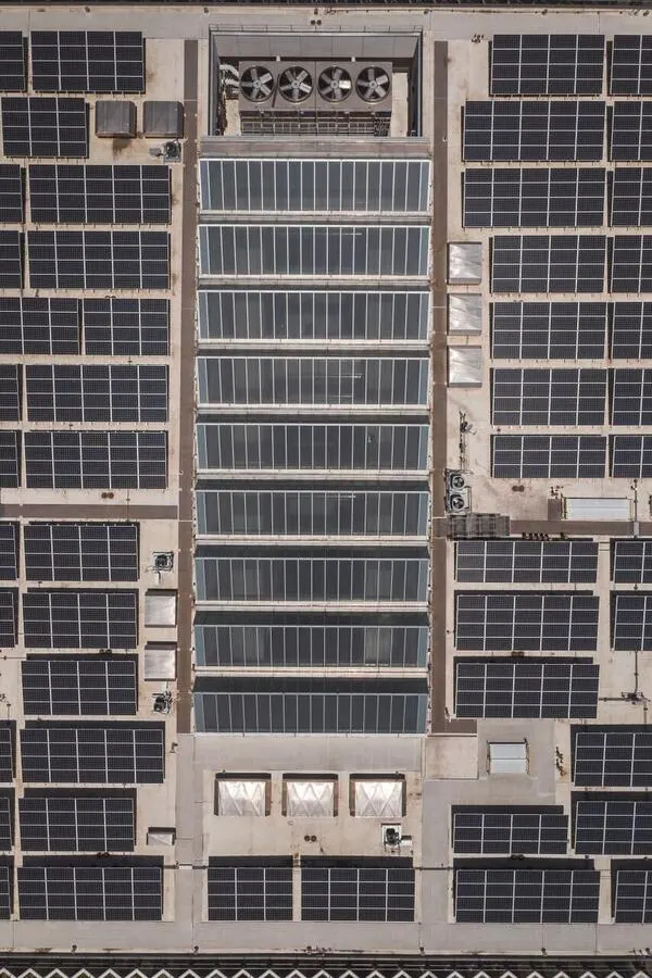 Commercial solar installation